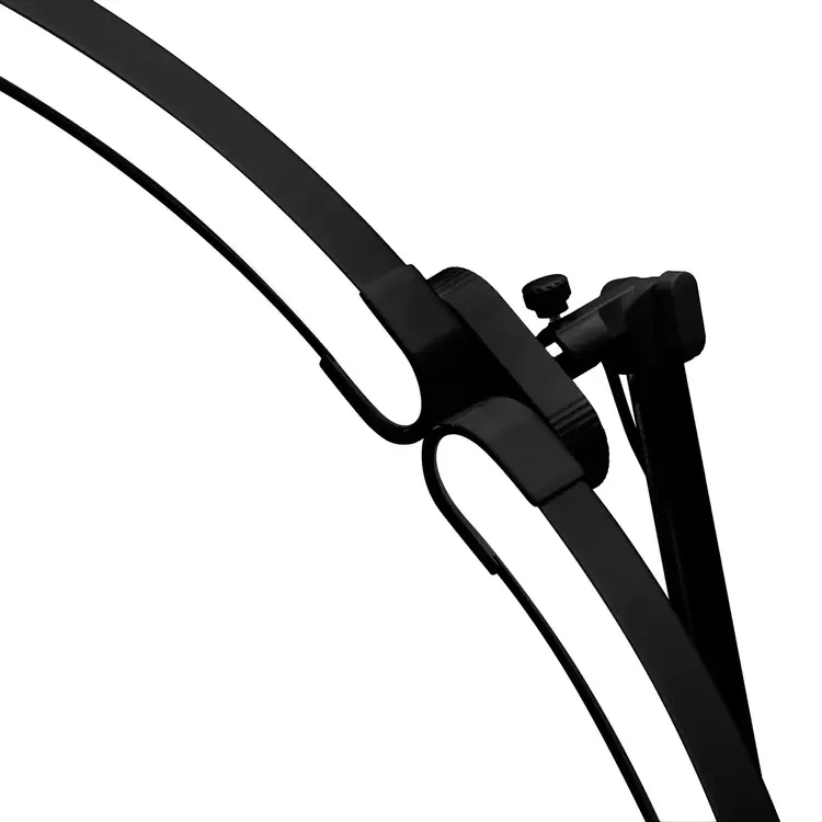 Mega Beauty Shop® Half Moon Light LED Moonlight Zwart met statief