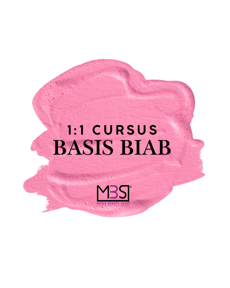 Mega Beauty Shop® Cursus Biab 1 op 1 €399,- incl. BTW