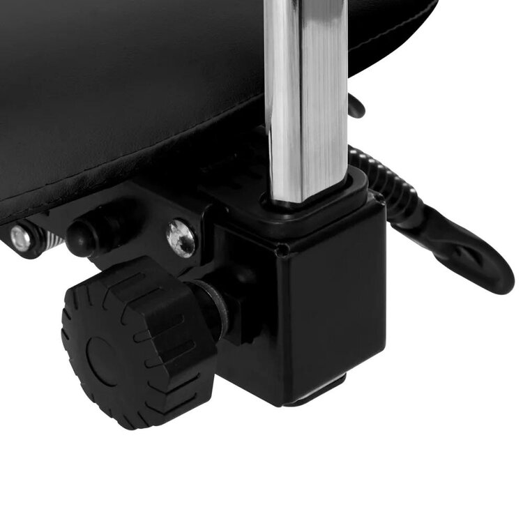 Mega Beauty Shop® Zadelkruk met rugleuning - Zwart