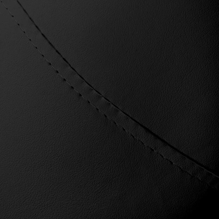 Mega Beauty Shop® Zadelkruk met rugleuning - Zwart