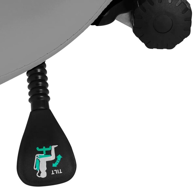 Mega Beauty Shop® Zadelkruk met rugleuning - Grijs