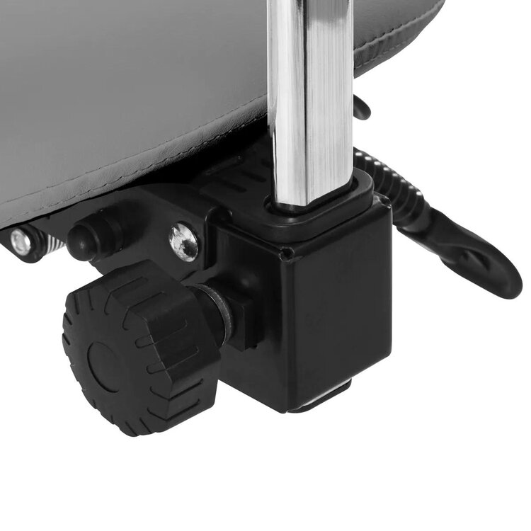 Mega Beauty Shop® Zadelkruk met rugleuning - Grijs