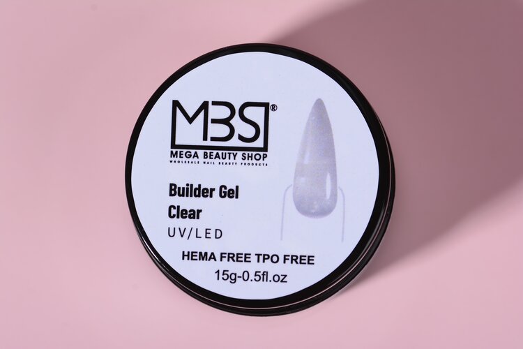 Mega Beauty Shop® Builder gel clear 15ml. HEMA & TPO free
