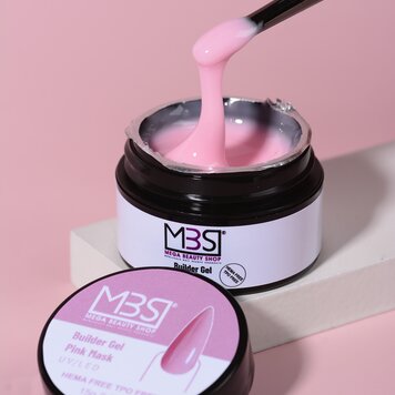 Mega Beauty Shop® Builder gel Pink mask 15ml. HEMA & TPO free