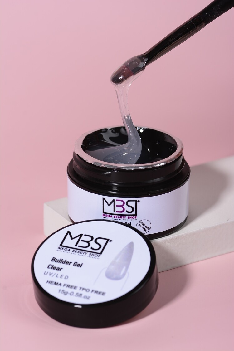 Mega Beauty Shop® Builder gel clear 30ml. HEMA & TPO free