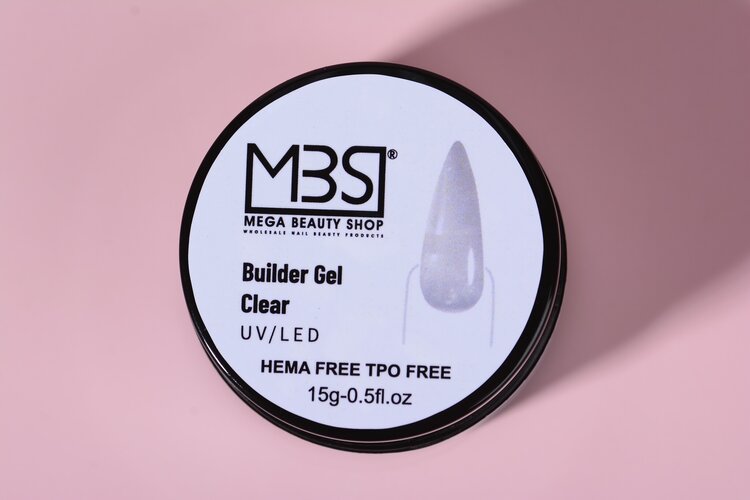 Mega Beauty Shop® Builder gel clear 30ml. HEMA & TPO free