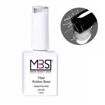 Mega Beauty Shop® Fiber rubber base 15ml.   HEMA & TPO free
