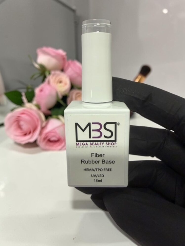 Mega Beauty Shop®  Fiber rubber base 15ml.   HEMA & TPO free