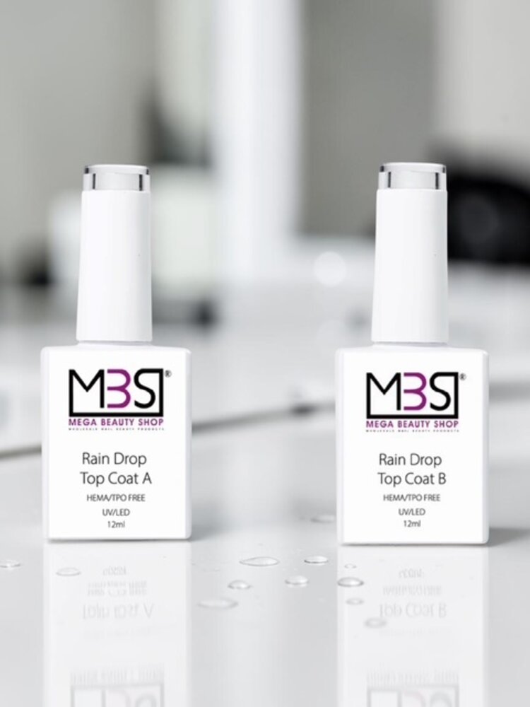 Mega Beauty Shop® Water drop topcoat 12ml.  HEMA & TPO free
