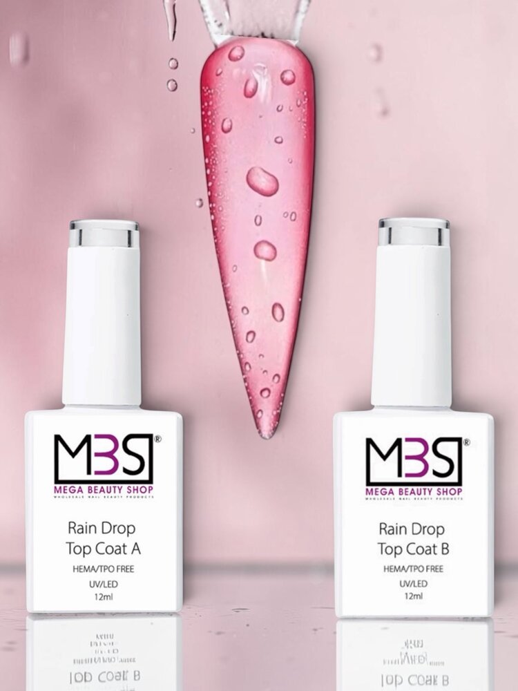 Mega Beauty Shop® Water drop topcoat 12ml.  HEMA & TPO free