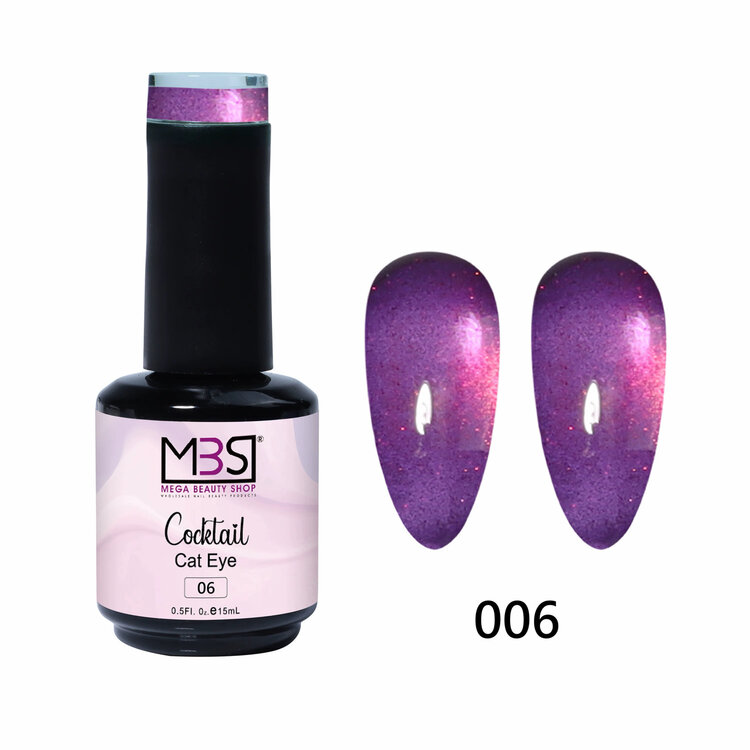 Mega Beauty Shop® Cat Eye Cocktail gel polish 15ml. TPO free (06)