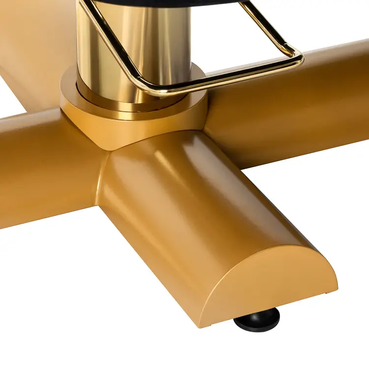 Mega Beauty Shop® Professionele wimperstoel zwart met gouden voet