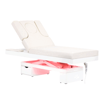 Mega Beauty Shop® Behandelbed SPA  gloeiend wit, verwarmd