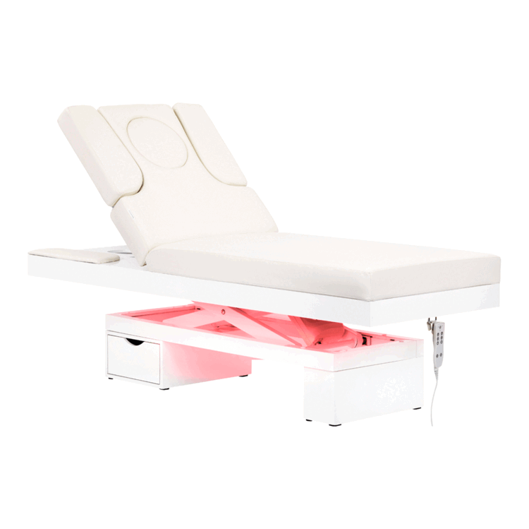 Mega Beauty Shop® Behandelbed SPA  gloeiend wit, verwarmd