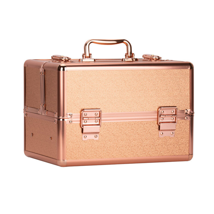 Mega Beauty Shop® Aluminium Koffer Rosé Gold  (523)