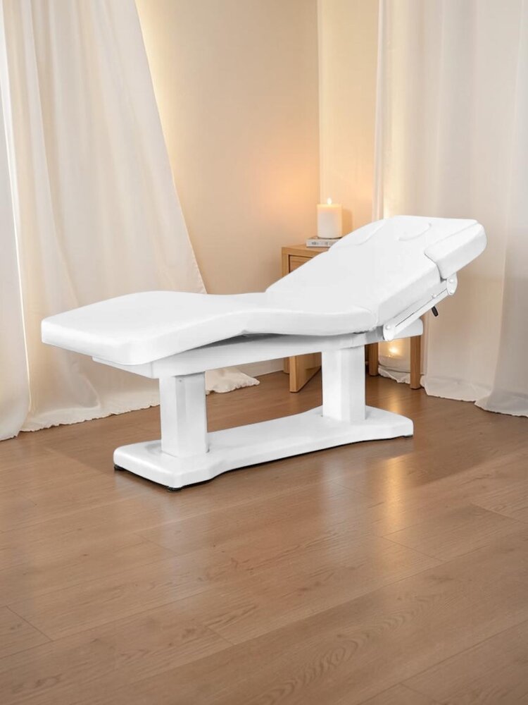 Mega Beauty Shop® Behandelbed SPA  wit met 4 motoren, verwarmd