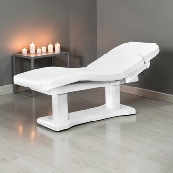 Mega Beauty Shop® Behandelbed SPA  wit met 4 motoren, verwarmd