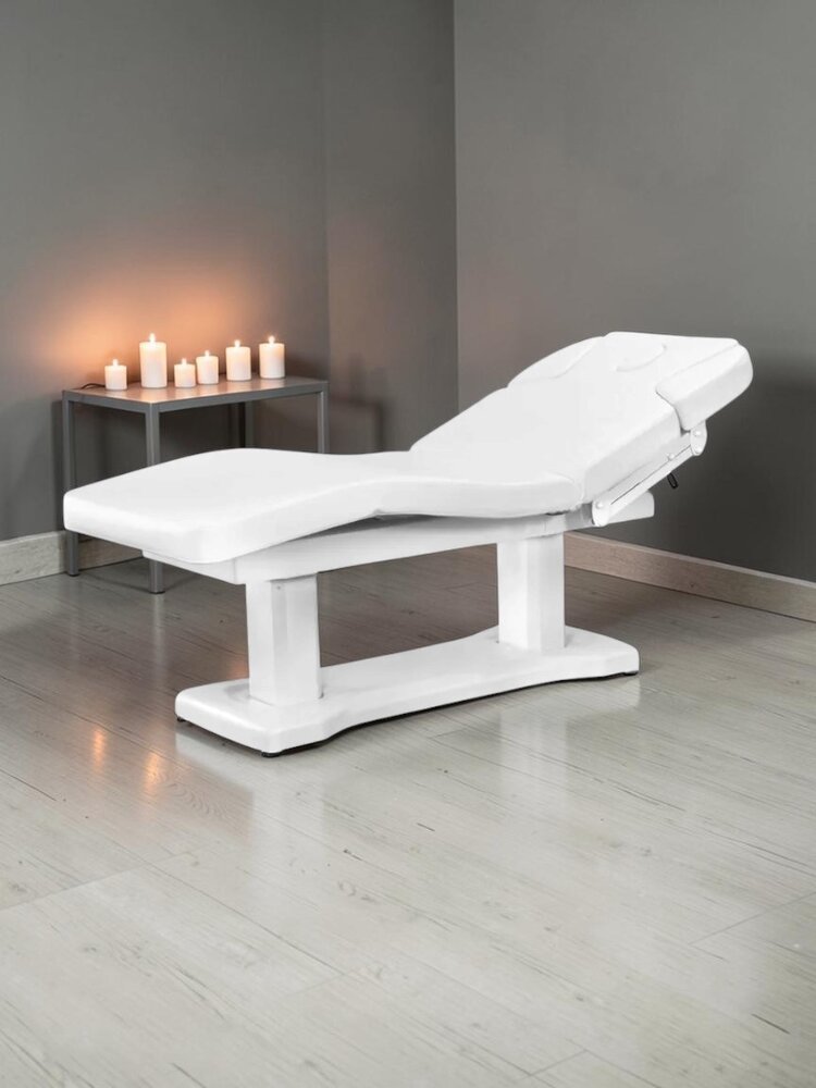 Mega Beauty Shop® Behandelbed SPA  wit met 4 motoren, verwarmd
