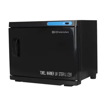 Mega Beauty Shop® Handdoekverwarmer met UV-C 23 l sterilisator zwart