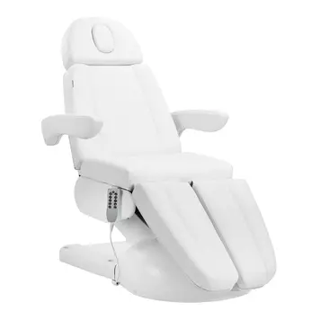 Mega Beauty Shop® Elektrische behandelstoel Wit  Pedi  (3 motoren)