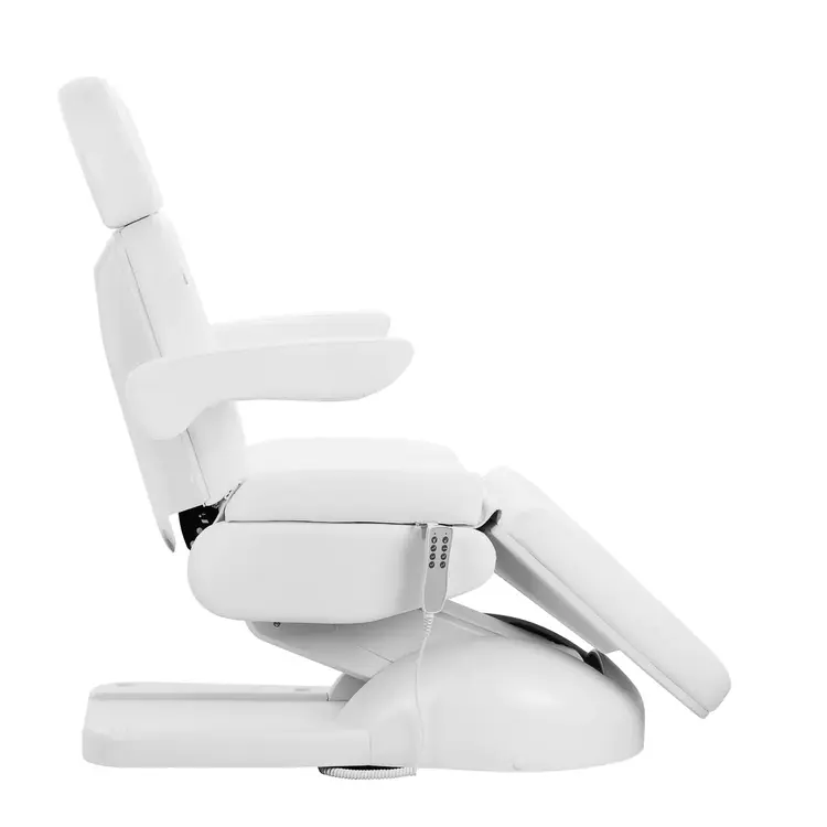 Mega Beauty Shop® Elektrische Behandelstoel Azzurro Lux 4 Motoren  Kantelbaar Wit