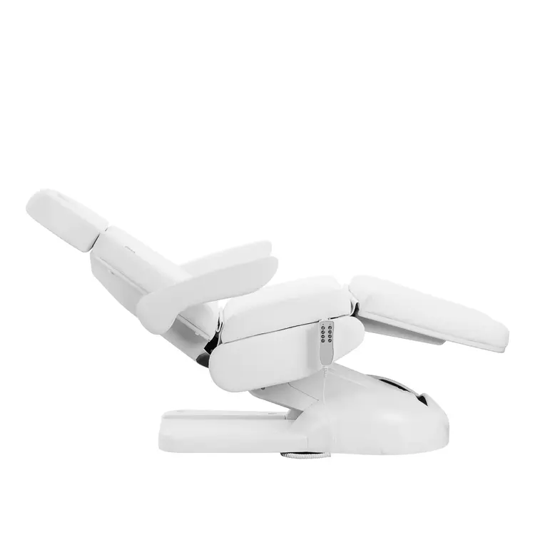 Mega Beauty Shop® Elektrische Behandelstoel Azzurro Lux 4 Motoren  Kantelbaar Wit