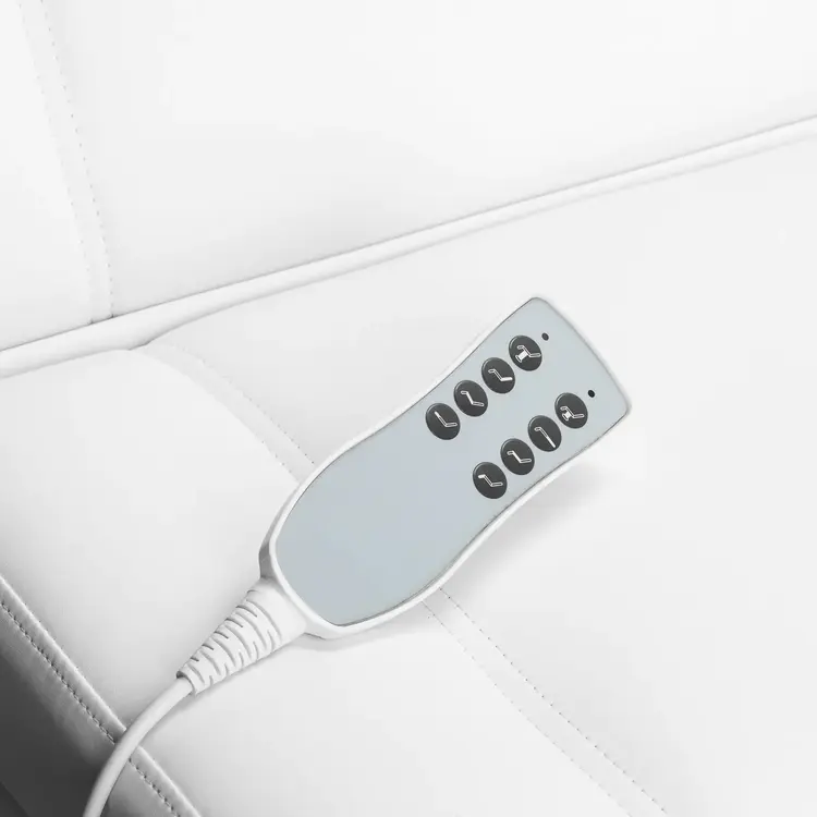 Mega Beauty Shop® Elektrische Behandelstoel Azzurro Lux 4 Motoren  Kantelbaar Wit