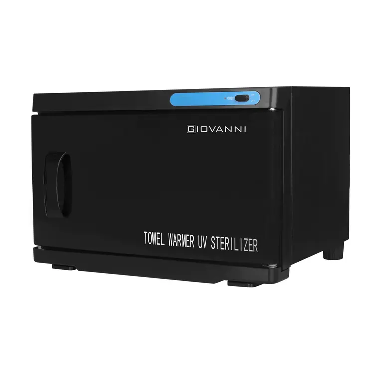 Mega Beauty Shop® Handdoekverwarmer met UV-C 23 l sterilisator zwart