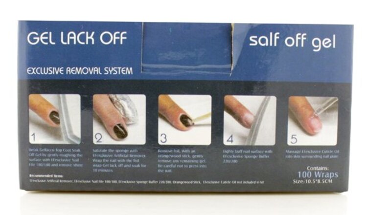 Merkloos Gellak remover pads