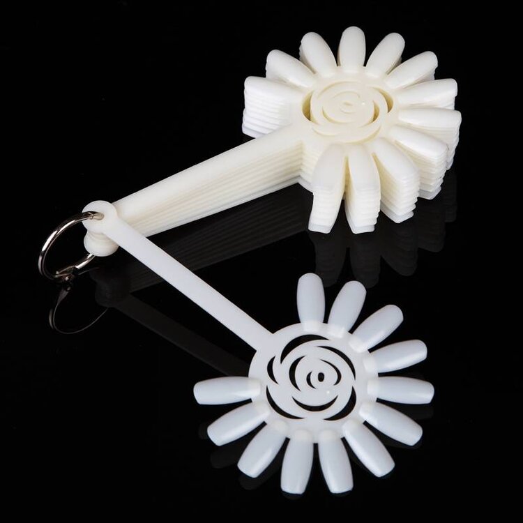 Merkloos Nagel Display in Bloemvorm