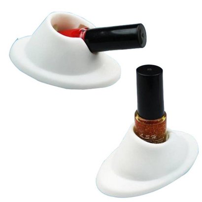 Merkloos Nagellak houder Wit