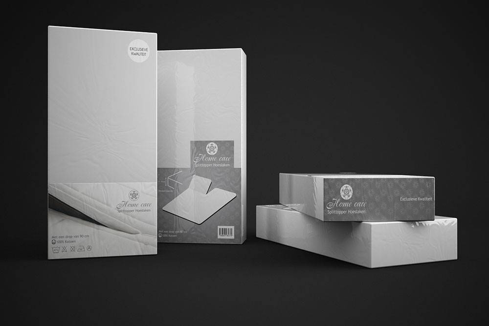 Homecare Hoeslaken Splittopper Katoen White