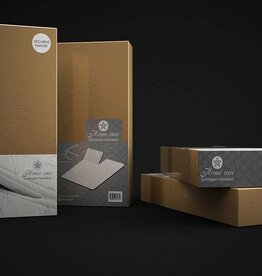 Homecare Hoeslaken Splittopper Katoen Taupe