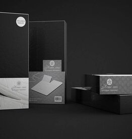 Homecare Hoeslaken Splittopper Katoen Black