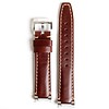 Everest Rolex straps Leather Strap with Tang Buckle Steel End Link Brown, EH3BRN