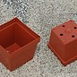 Pots carrés argile 9x9x7.4