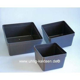 Pots carrés, plats 20x20x10 cm