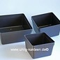 Pots carrés, plats 20x20x10 cm