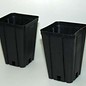 Square container pots high 9x9x13 cm