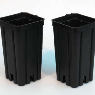 Square container pots high 7x7x14 cm