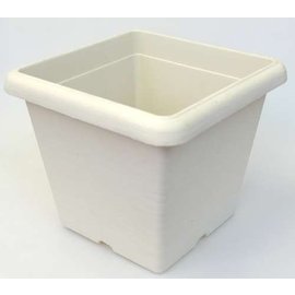 Pot quadrato Terrae Quadro 25 cm bianco