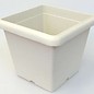 Pot carré Terrae Quadro 25 cm blanc