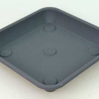 Pot carré Terrae Quadro 25 gris sous-verre