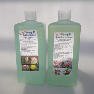 fertilizante set líquido Uhlig  fertilizante cactus y Uhlig fertilizante suculento (fertilizante suplementario)