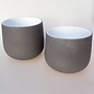 Pots graphite-white