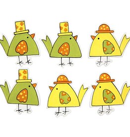 Kuikens van hout fineer