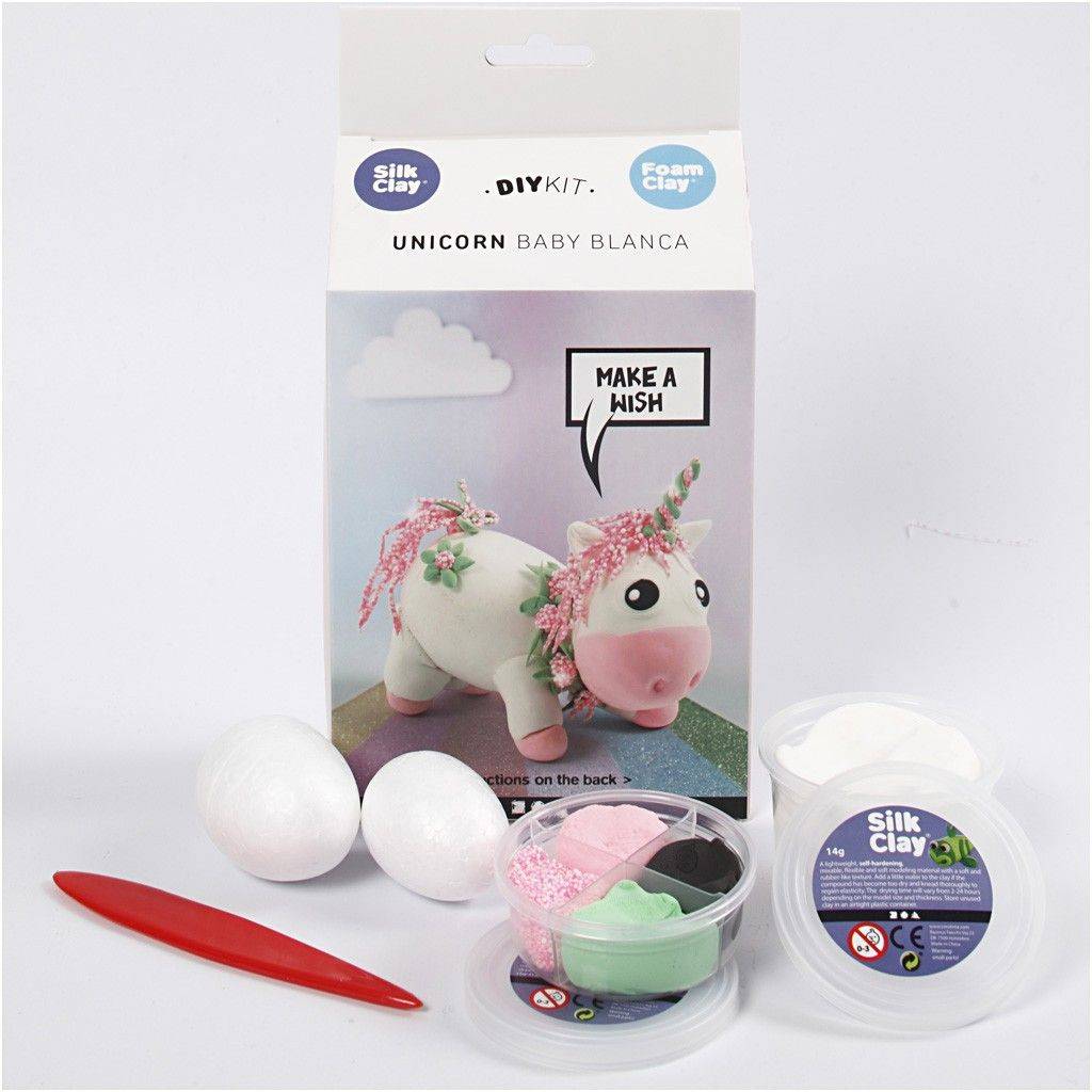 Unicorn DIY kit klei