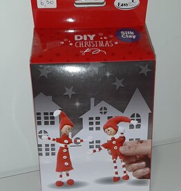 DIY Silk Clay Kerst rode elfjes
