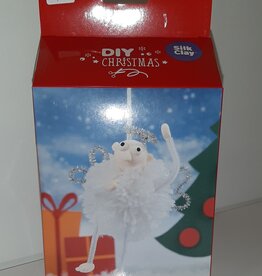 DIY Silk Clay Kerst Funny Friends Elf wit