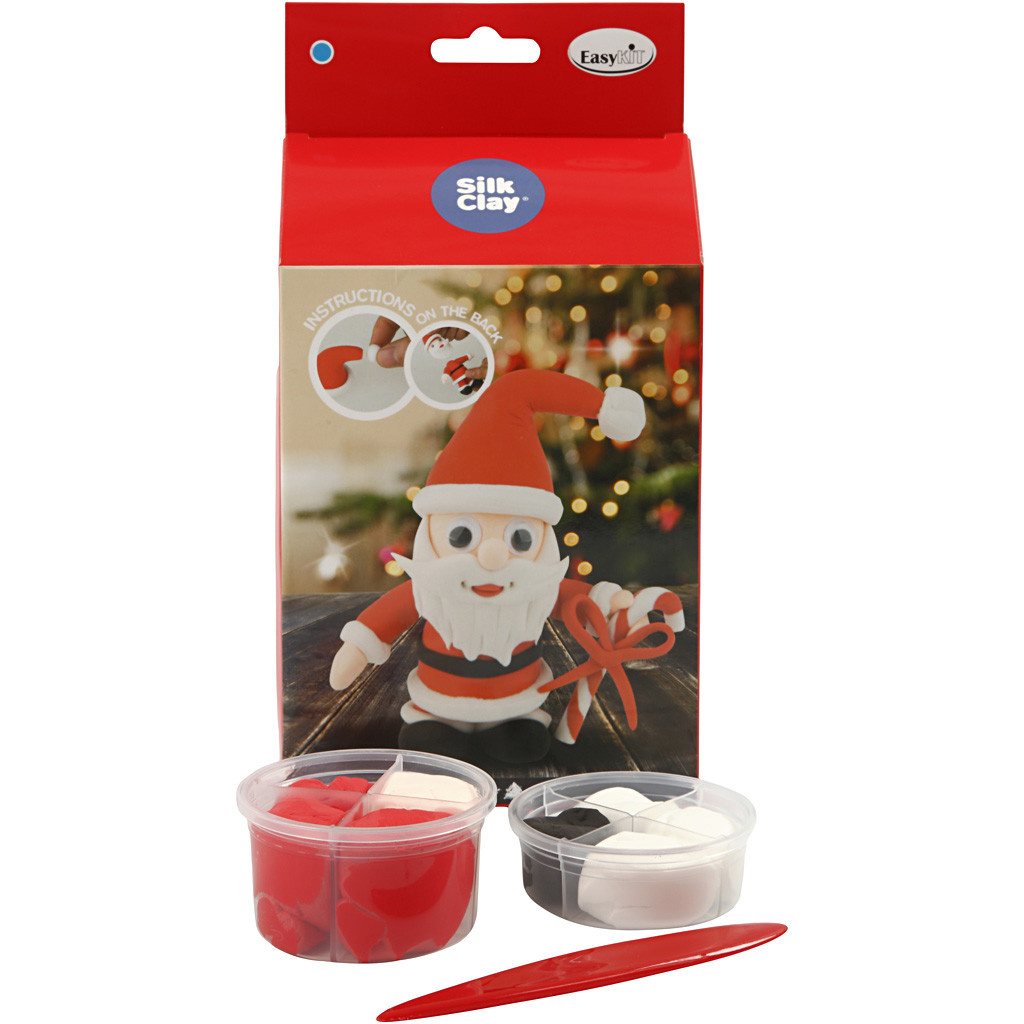 DIY Silk Clay Kerst Funny Friends Kerstman